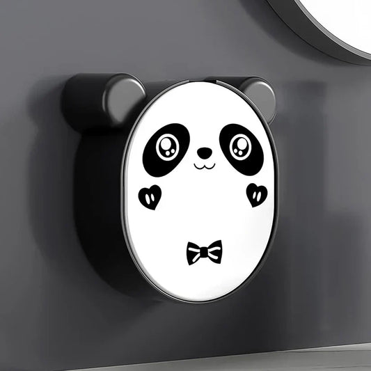 Plastic Cute Panda Soap Box – Wall Mounted Flip-Top Drain Soap Case (1 Pc)