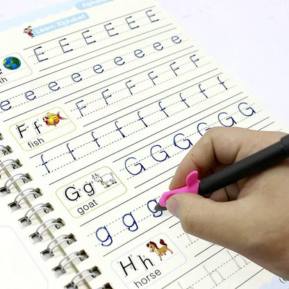 4 Pc Magic Copybook widely used by kids, children’s and even adults also to write down important things over it while emergencies etc.