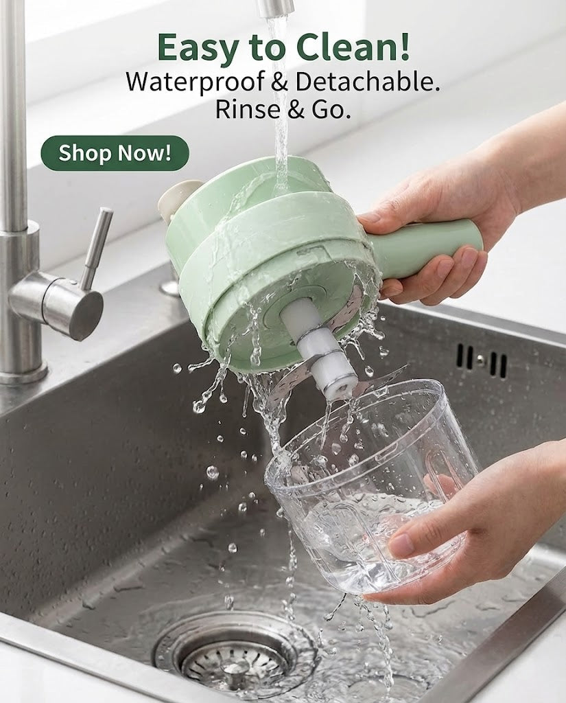 Multipurpose Hand Operated Electric Vegetable Cutter Set