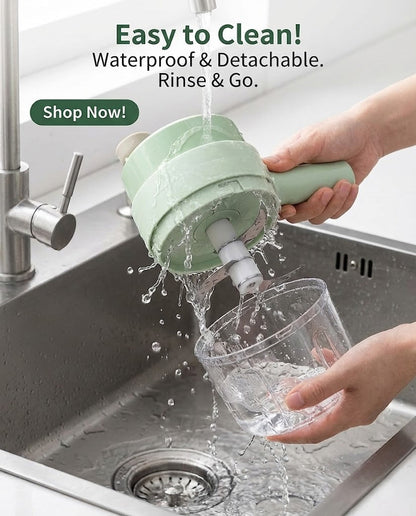 Multipurpose Hand Operated Electric Vegetable Cutter Set