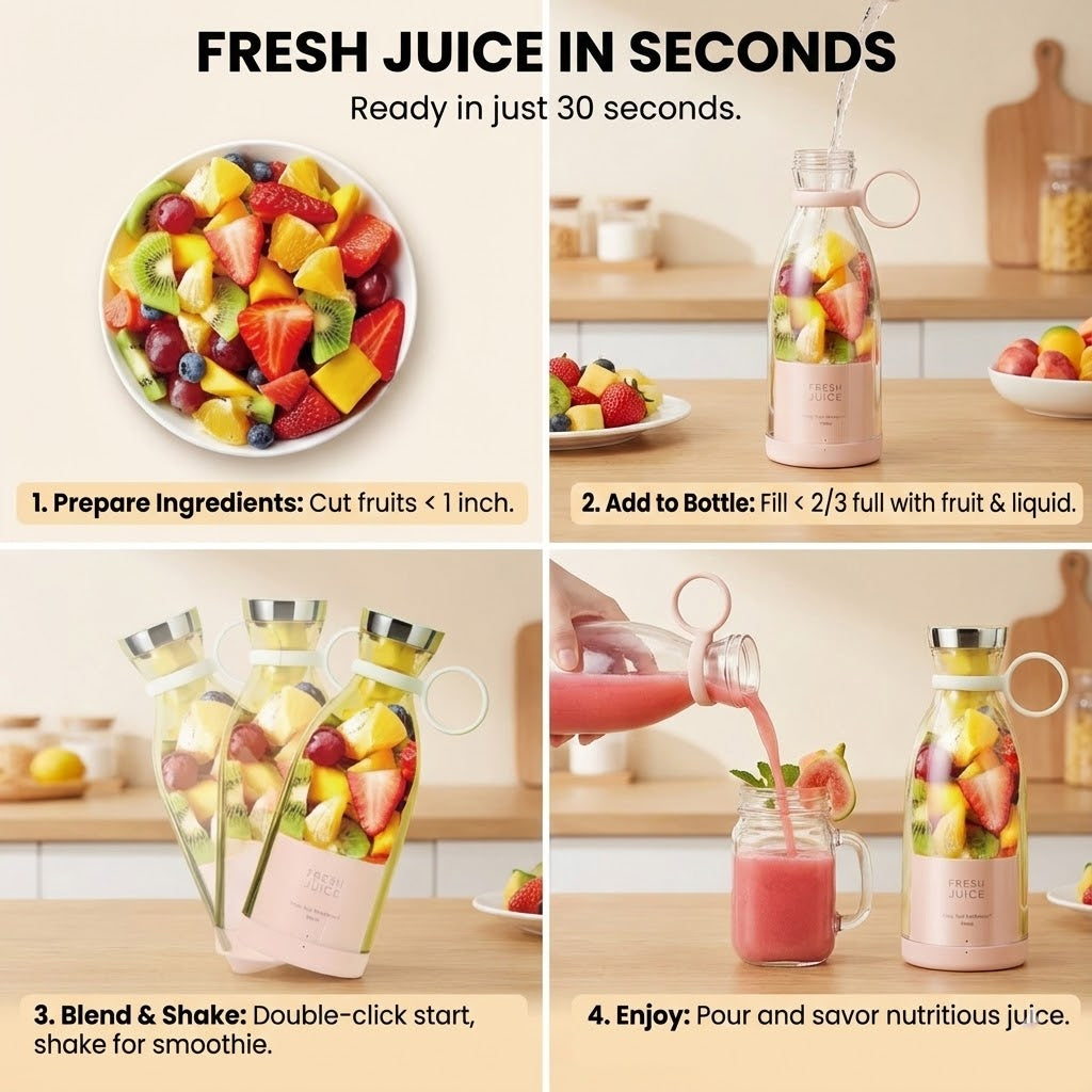 Portable Mini Bottle Juicer