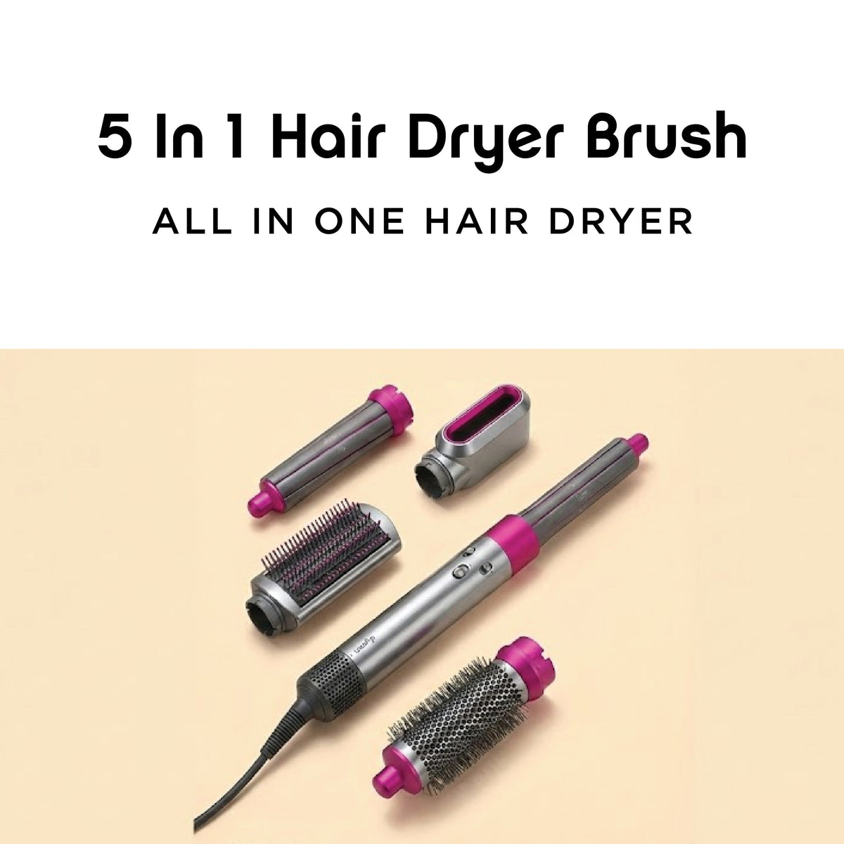 5 In 1 Hair Dryer Brush Multifunctional Hot Air Styler Hair Tools